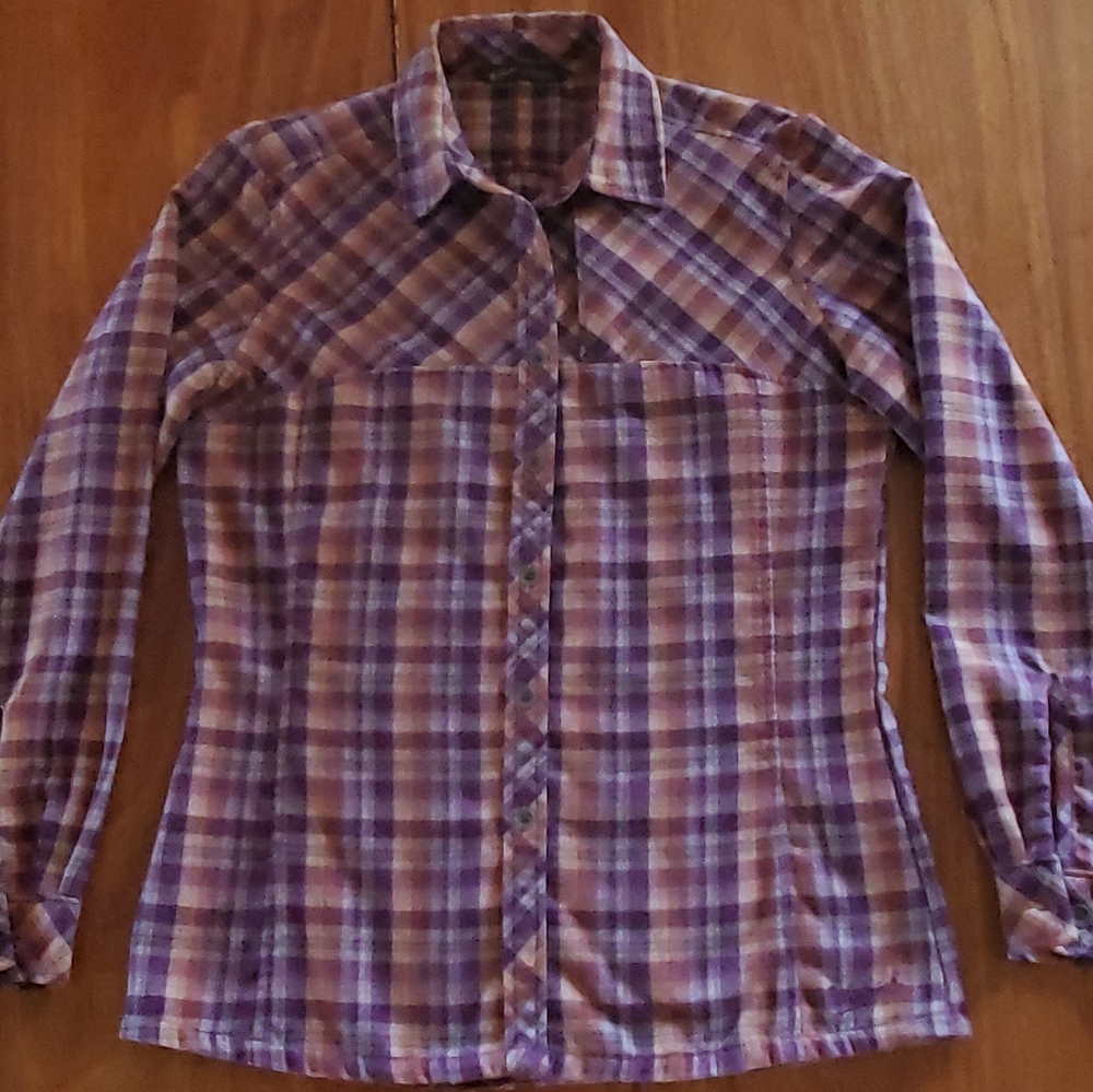 Woolrich Women's Plaid Wool Blend Flannel 2452, size S